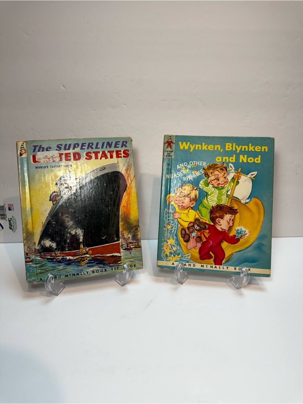 Set of 2 Vintage Childrens Books by Rand Mcnally 1953 - The Superliner US
